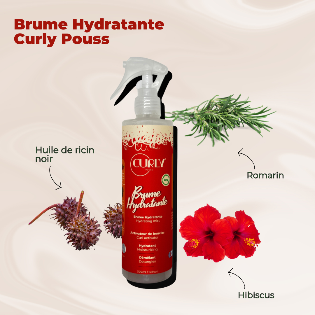Curly Pouss - Brume Hydratante - Hydratation & Définition | JS Organics